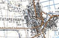 Топографічна карта Татарбунар