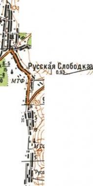 Topographic map of Ruska Slobidka