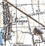 Topographic map of Vyzyrka