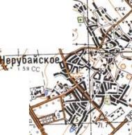 Topographic map of Nerubayske