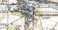 Топографічна карта Кармалюківки