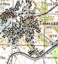Топографічна карта Тимкового
