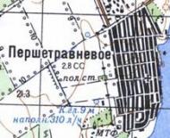 Topographic map of Pershotravneve