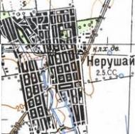 Topographic map of Nerushay
