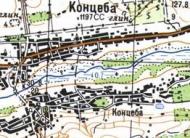 Topographic map of Kontseba