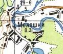 Topographic map of Meleshky