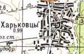 Topographic map of Kharkivtsi
