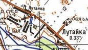 Topographic map of Lutayka