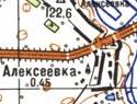 Топографічна карта Олексіївки