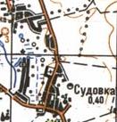 Топографическая карта Судовки