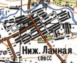 Topographic map of Nyzhnya Lanna