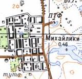 Топографічна карта Михайлиок