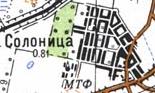 Топографическая карта Солоницы