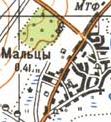 Топографічна карта Мальців