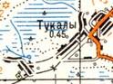 Топографічна карта Тукалів