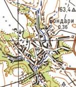 Топографічна карта Бондарих