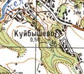 Топографічна карта Куйбишевого