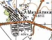 Topographic map of Mykhaylyky