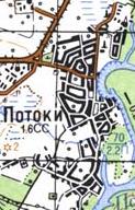 Topographic map of Potoky