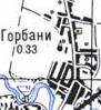 Топографічна карта Горбаних