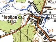 Топографічна карта Чорбівки