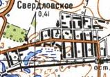 Топографічна карта Свердловського