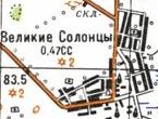 Topographic map of Velyki Solontsi