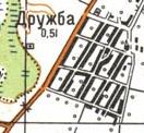 Topographic map of Druzhba