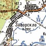 Topographic map of Zavorsklo
