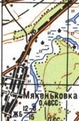 Топографічна карта М'якеньківки
