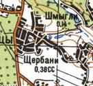 Topographic map of Scherbani