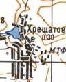 Topographic map of Khreschate