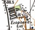 Топографическая карта Егоровки