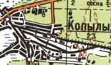 Topographic map of Kopyly