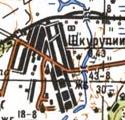 Топографічна карта Шкурупіїв