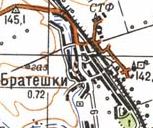 Topographic map of Brateshky
