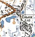 Топографічна карта Єньок