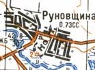 Topographic map of Runivschyna