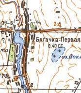Топографічна карта Багачки Першої