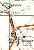 Топографічна карта Пузирів