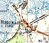 Топографічна карта Наріжжя