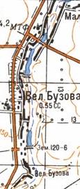 Topographic map of Velyka Buzova