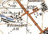 Topographic map of Kokhanivka