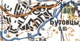 Топографічна карта Бутівців