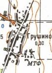 Topographic map of Grushyne