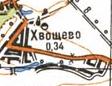 Topographic map of Khvoschove