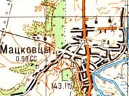 Topographic map of Matskivtsi