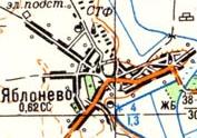 Топографічна карта Яблуневого