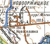 Топографічна карта Новооржицького