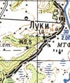 Topographic map of Luky